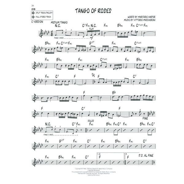 Hal Leonard Jazz Play-Along Tango