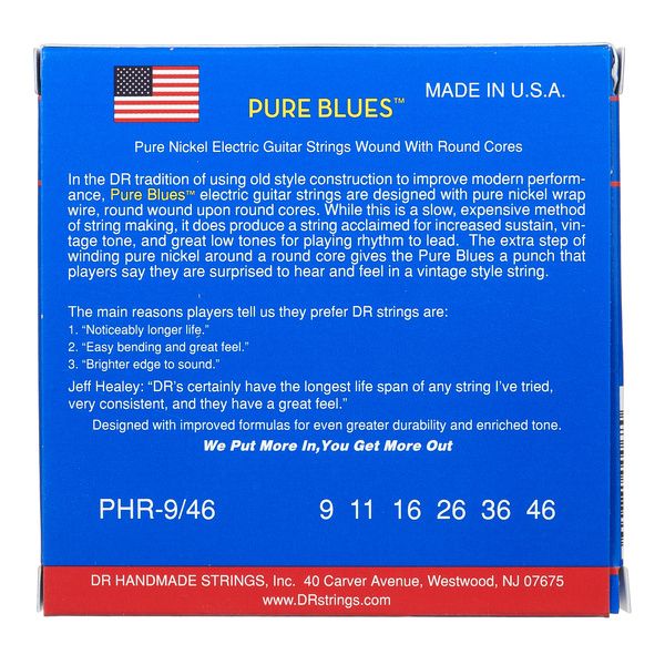 DR Strings Pure Blues PHR-9/46