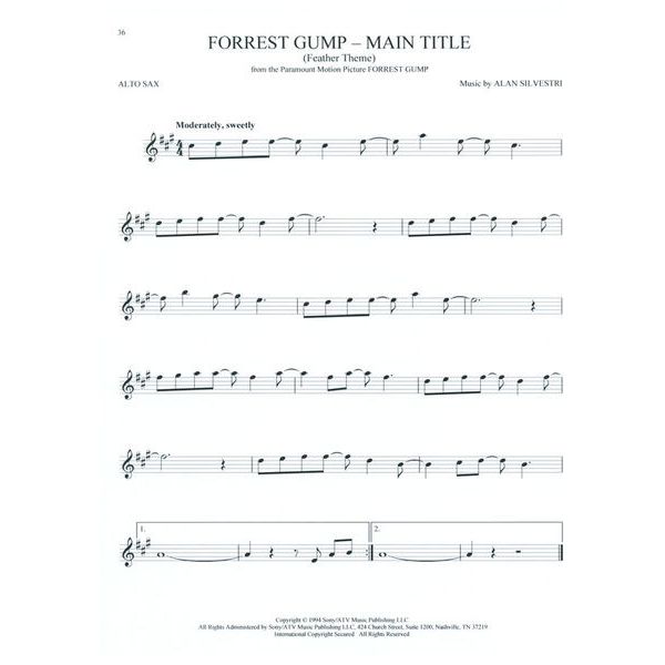 Hal Leonard 101 Movie Hits for Alto Sax