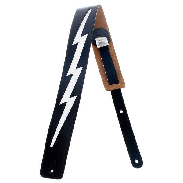 Levys DM2 Leather Strap 2,5" BK