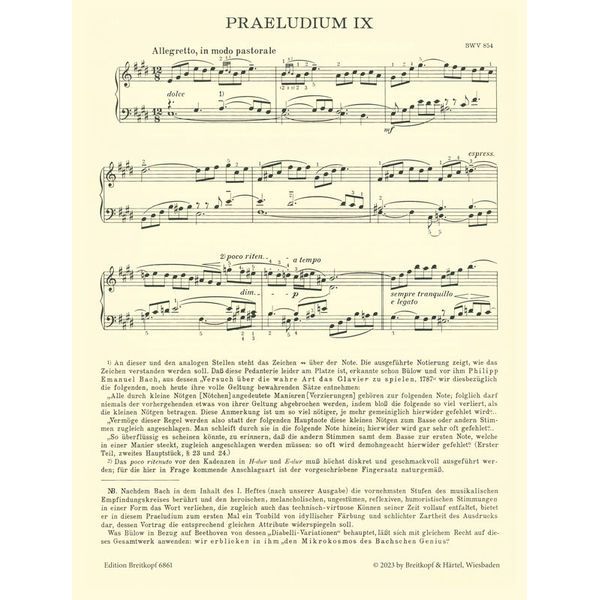 Breitkopf & Hrtel Bach/Busoni Wohltemperiert 1/2