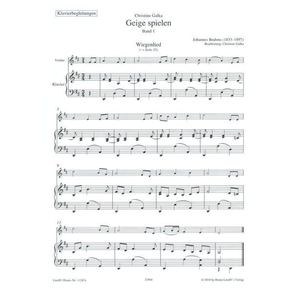 Edition Peters Geige Spielen 1