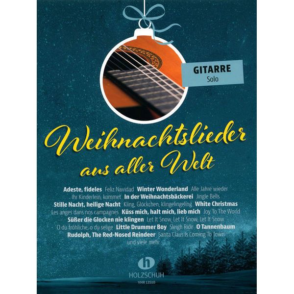 Holzschuh Verlag Weihnachtslieder Gitarre solo