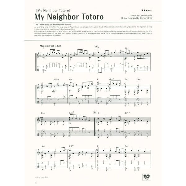 Yamaha Music Entertainment  Studio Ghibli Songs Guitar 1