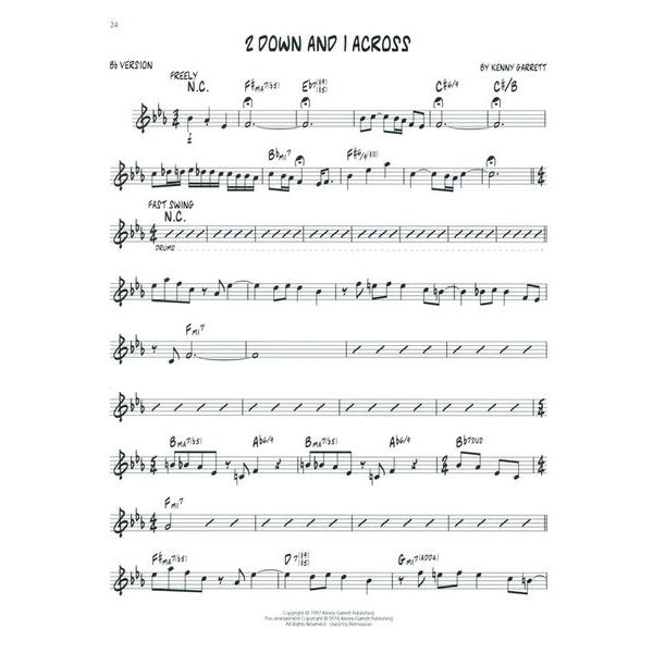 Hal Leonard Jazz Play-Along Kenny Garrett