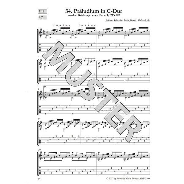 Acoustic Music Books 40 Masterworks J.S.Bach