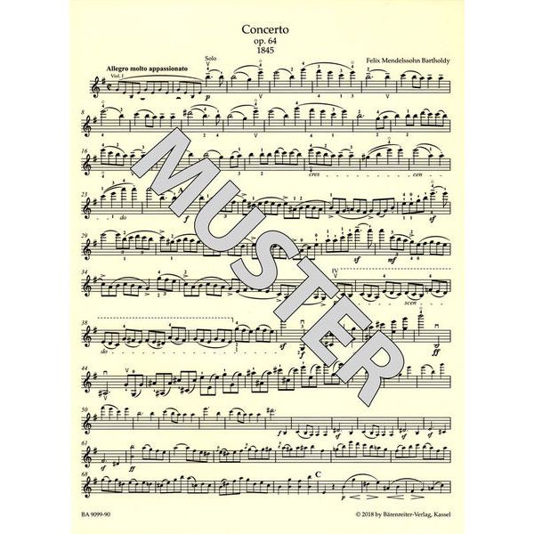 Brenreiter Mendelssohn Concerto op.64
