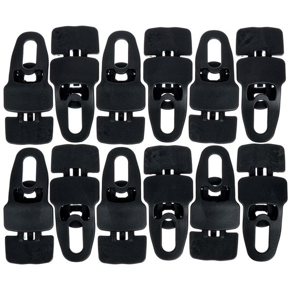 Holdon Midi Clip Black 12pcs Pack