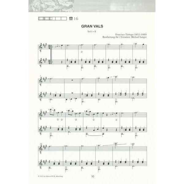 Edition Dux Saitenwege für zwei Gitarren 2