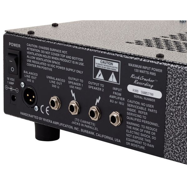 Rivera RockCrusher Recording