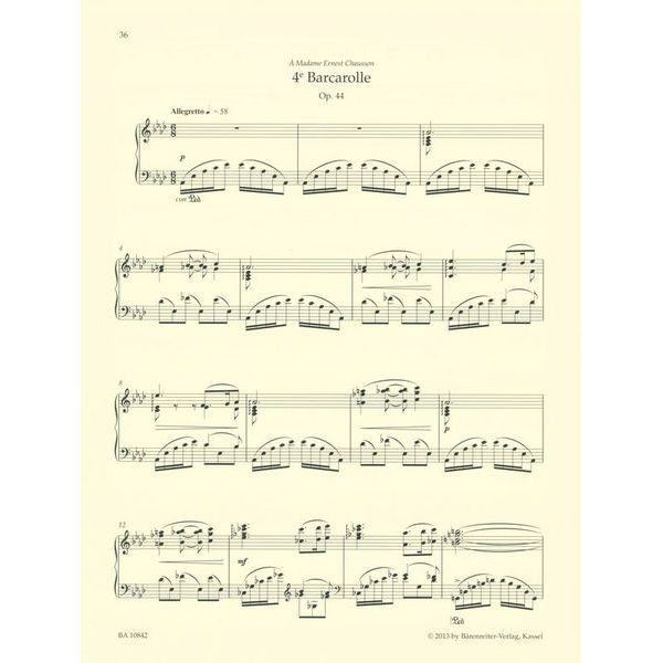 Brenreiter Fauré Barcarolles