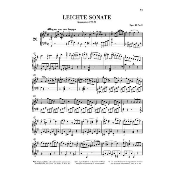 Henle Verlag Beethoven Klaviersonaten 2