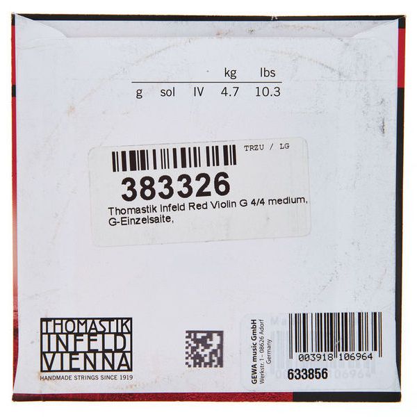 Thomastik Infeld Red Violin G 4/4 medium