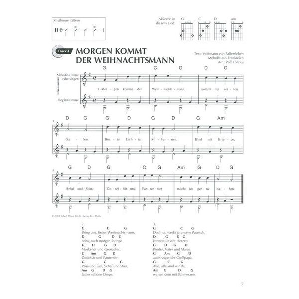 Schott Weihnachtslieder Gitarre Hobby