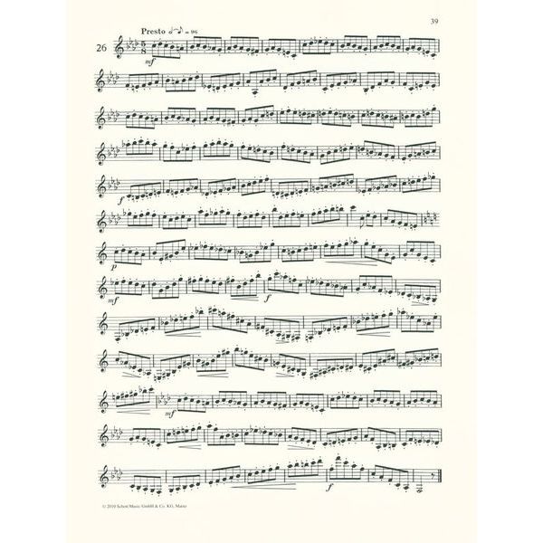 Schott 48 Etüden für Klarinette