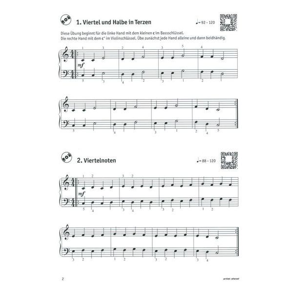 Artist Ahead Musikverlag Meine ersten Fingerübungen