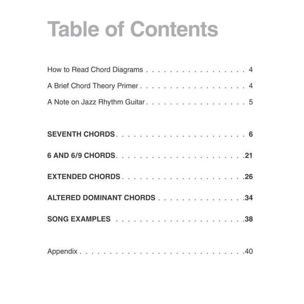 Hal Leonard Jazz Guitar Chords