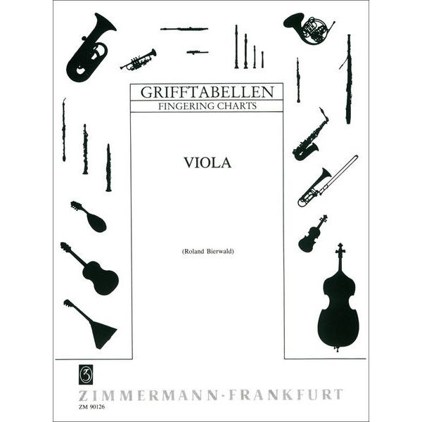 Zimmermann Verlag Grifftabelle Viola