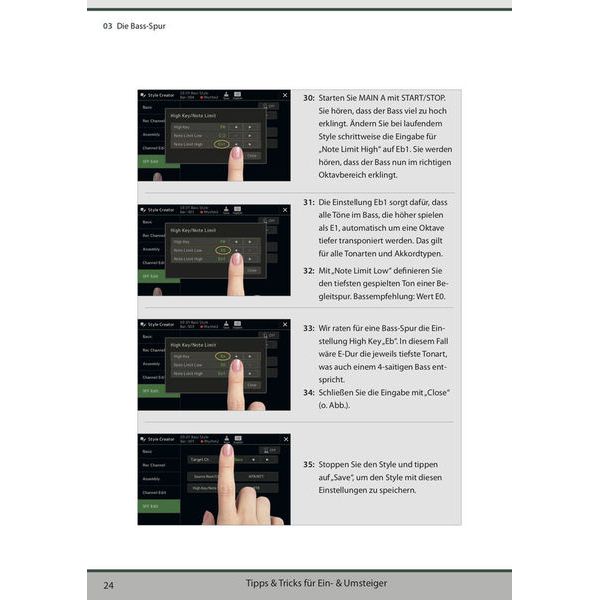 Keys Experts Verlag Yamaha Style Program. Buch 1
