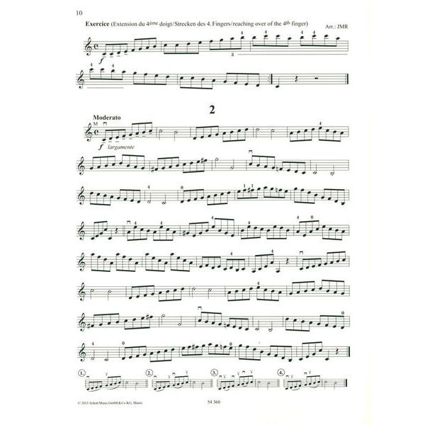 Schott 36 Etudes Melodiques Violin