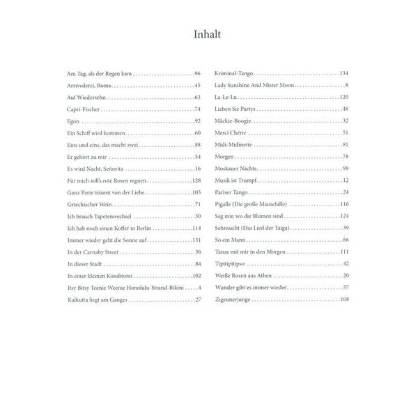 Holzschuh Verlag Schlager & Chansons 50er