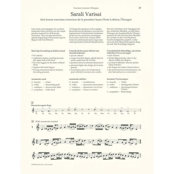 Schott Indian Melodies Violin