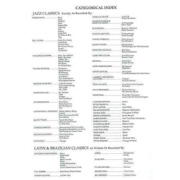 Sher Music Co. The New Real Book Bb