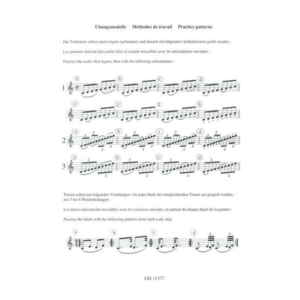 Edition Hug Iwan Roth Tonleitern Saxophon