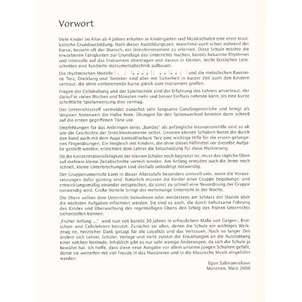 Brenreiter Samannshaus Anfang Cello 1