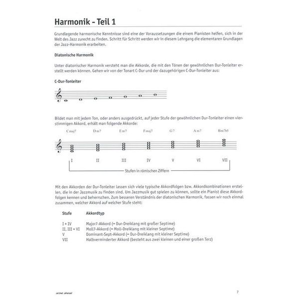 Artist Ahead Musikverlag Die Jazz-Piano-Schule