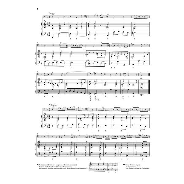 Henle Verlag Marcello Cellosonate F-Dur