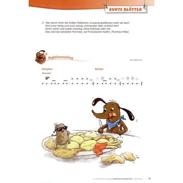 Helbling Verlag Liederhits mit Dackel Fritz