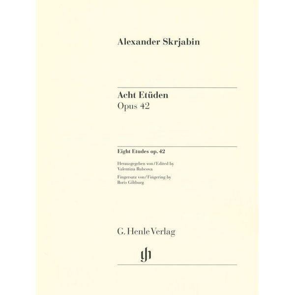 Henle Verlag Skrjabin Acht Etüden op.42