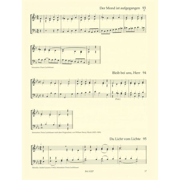 Brenreiter Intonationen zum Gotteslob