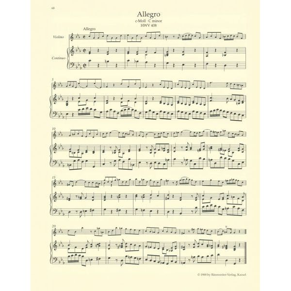 Brenreiter Hndel Smtliche Werke