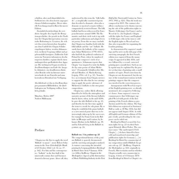 Henle Verlag Chopin Ballades