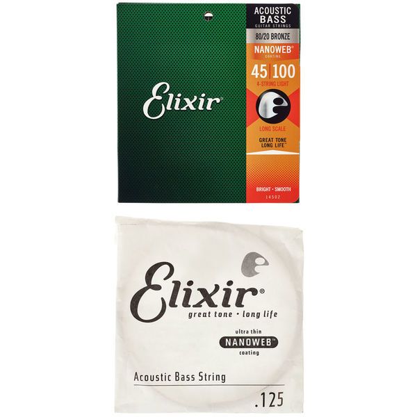 Elixir Nanoweb Acoustic Long S Bundle