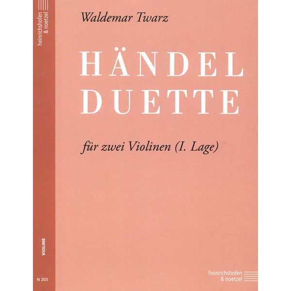 Heinrichshofen Verlag Hndel Duette Violin