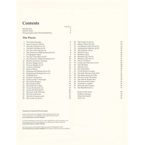 Schott Irish Folk Tunes for Cello