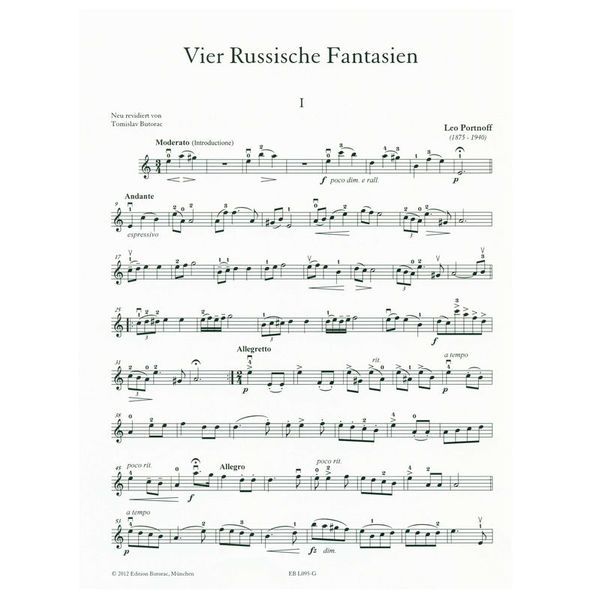 Edition Butorac Portnoff 4 Russische Fantasien