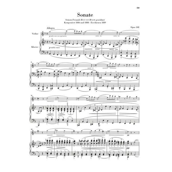 Henle Verlag Brahms Violinsonaten