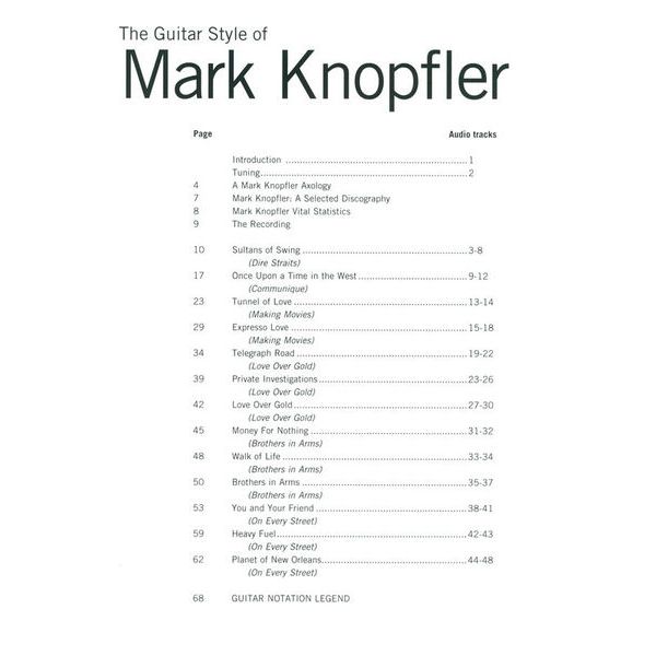 Hal Leonard Mark Knopfler Signature Licks