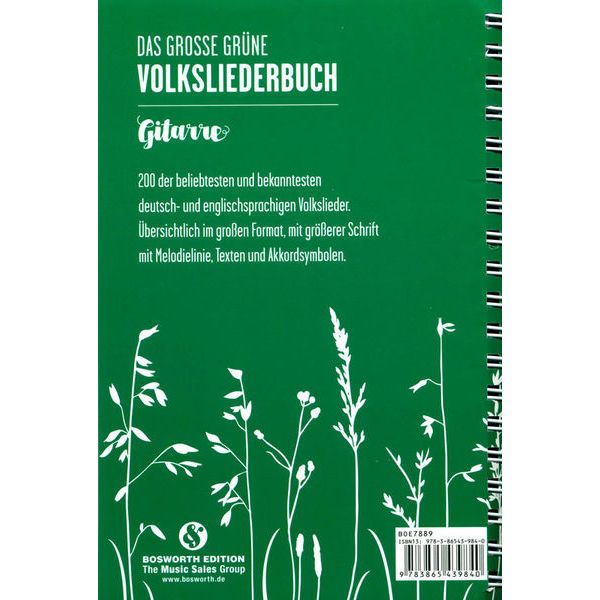 Bosworth Das Volksliederbuch Gitarre