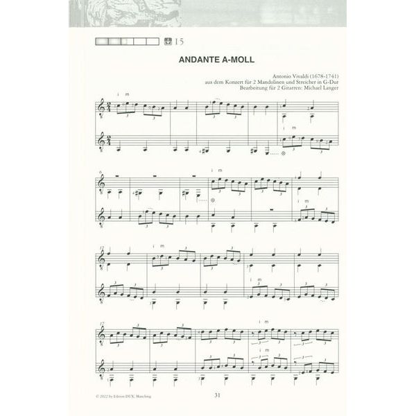 Edition Dux Saitenwege für zwei Gitarren 1