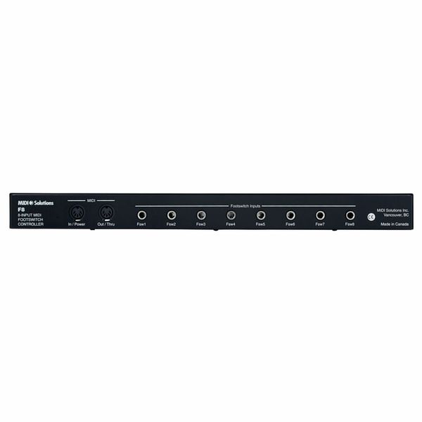 MIDI Solutions F8 Footswitch / MIDI Converter