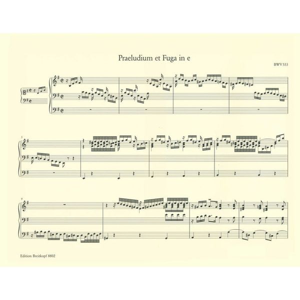 Breitkopf & Hrtel Bach Smtliche Orgelwerke