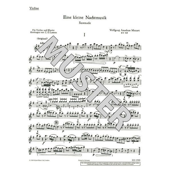 Schott Mozart Eine kleine Nachtmusik