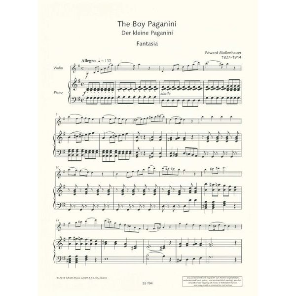 Schott Der kleine Paganini