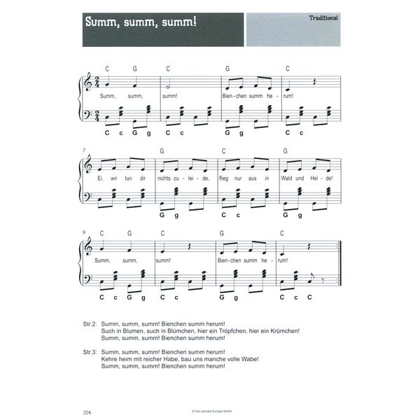 Bosworth 100 Kinderlieder für Akkordeon