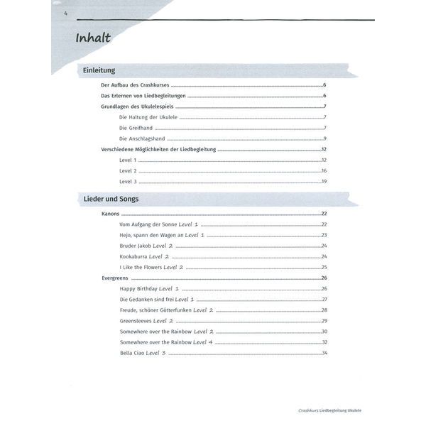 Schott Crashkurs Liedbegleitung Uku